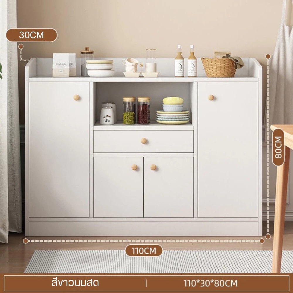 ตู้วางไมโครเวฟ ชั้นวางของ ชั้นวางของในครัว ตู้วางของในห้องครัว ตู้เก็บของอเนกประสงค์ ประหยัดพื้นที่ - รูปที่ 7
