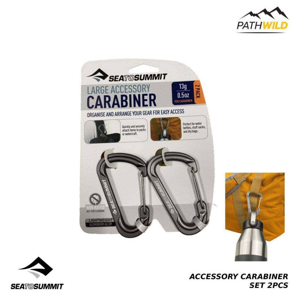 SEA TO SUMMIT ACCESSORY CARABINER SET 2PCS คาราบิเนอร์สำหรับเกี่ยว คล้องอุปกรณ์ ช่วยจัดระเบียบการเก็บอุปกรณ์