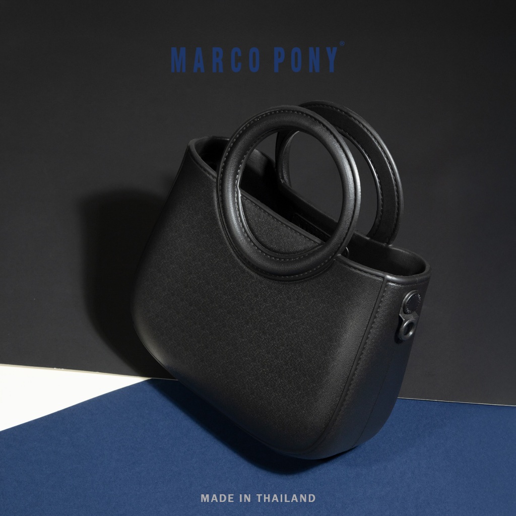 Marco Pony กระเป๋าถือ กระเป๋าสะพายไหล่ แฟชั่นผู้หญิง ทรงโฮโบ ใบขนาดเล็ก ขนาด 17 x 21 CM. รุ่น BP1009