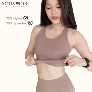 ActiveGirl - รุ่น Basic Slim Fit Bra สปอร์ตบราฟองน้ำเย็บติด (ผ้าพรีเมี่ยม)