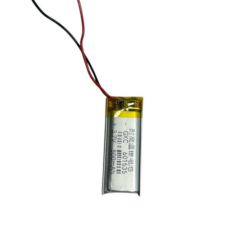 500Mah 601535 เครื่องบันทึกแปรงโคมไฟเทียนไขแบตเตอรี่ลิเธียม 3.7 V