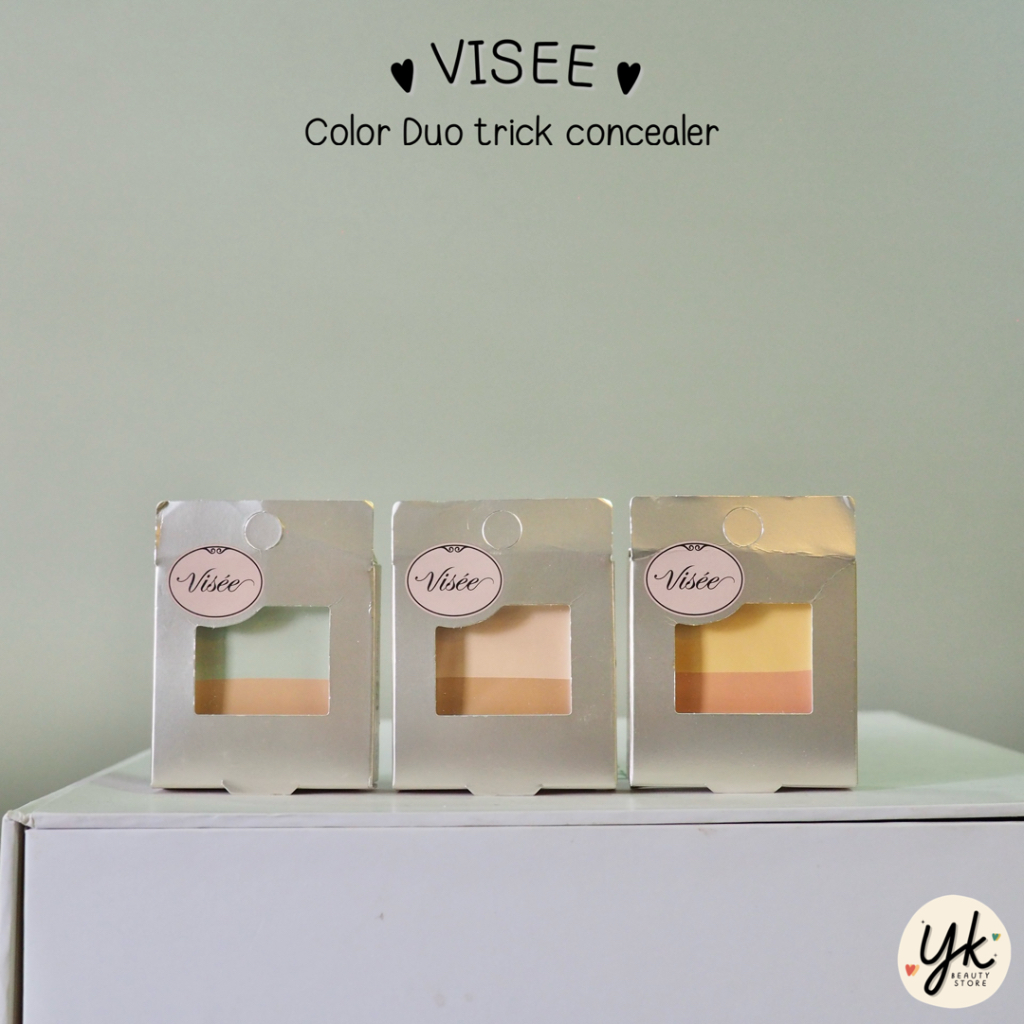 พร้อมส่ง 🇯🇵 Visee - Color duo trick concealer (New packages)