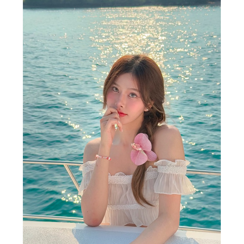 🐇🌺Leila Top -รวมทุกสี 🌺🐇เสื้อเกาะอกชีฟอง LE (สินค้ามีพร้อมส่งจำนวนจำกัด)