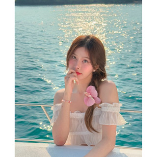 🐇🌺Leila Top -รวมทุกสี 🌺🐇เสื้อเกาะอกชีฟอง LE (สินค้ามีพร้อมส่…