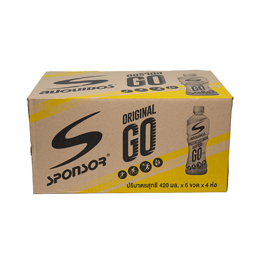 สปอนเซอร์ โก เครื่องดื่มเกลือแร่ รสออริจินัล 420 มล. x 24
