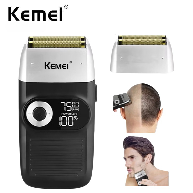Kemei เครื่องโกนหนวดไฟฟ้าสําหรับผู้ชาย Km-2026