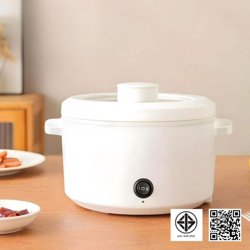 [โค้ด NW2UKK ส่วนลด 15% สูงสุด 30] หม้อไฟฟ้า2 ลิตร หม้ออเนกประสงค์ ทอด ต้ม นึ่ง อุ่นอาหาร เคลือบเซรามิค