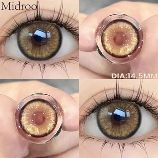 【ของแถมฟรี กล่อง🐱】MIDROO เหมาะกับเมื่อแต่งหน้า เลนส์แฟชั่นเรนเดอร์สีมาก คอนแทคเลนส์สี ขนาดใหญ่ Mirage Lens 14.5mm