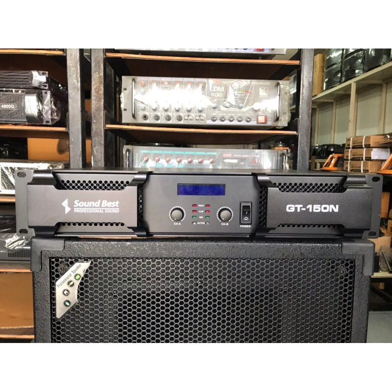 แอมป์ขยาย SOUND BEST GT-150N 300x300W หน้าดิจิตอล