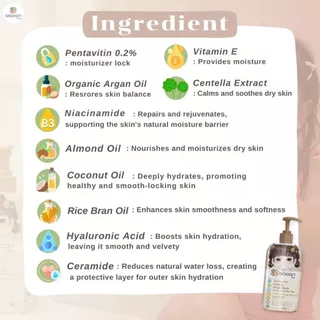 ไออุ่น เจลล้างหน้าและอาบน้ำ สูตรออร์แกนิค สำหรับเด็ก 425ml.(Baby Face & Body Wash For Dry)