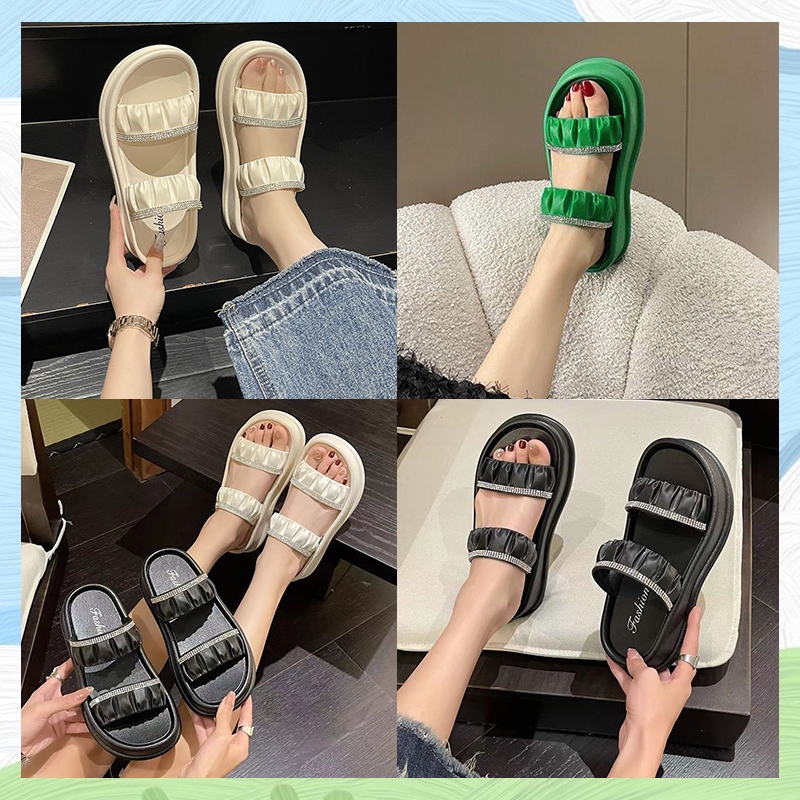 XWbrand   NEW รองเท้าแตะเสริมส้นแฟชั่น ดีไซล์สวยเก๋ สไตล์สาวหวาน   ที่สำคัญรุ่นนี้ทนสุดๆ ควรมีไว้ครอบครองนะจ๊ะะ