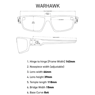 GATORZ - WARHAWK Made In USA รับประกัน Lifetime แว่นทหาร กันแดด ป้องกันสะเก็ด ทหาร Tactical