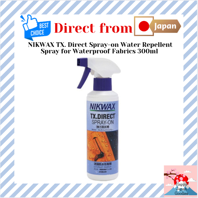 NIKWAX TX. Direct Spray-on Water Repellent Spray for Waterproof Fabrics 300ml [Direct from JAPAN]