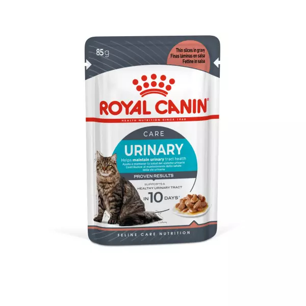 Royal Canin URINARY CARE GRAVY อาหารเปียกสำหรับแมว สูตรดูแลระบบทางเดินปัสสาวะ (85g x 12 ซอง)