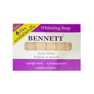 BENNETT Extra White Soap 25 g x 6 pcs เบนเนท เอ็กซ์ตร้า ไวท์ ซุป