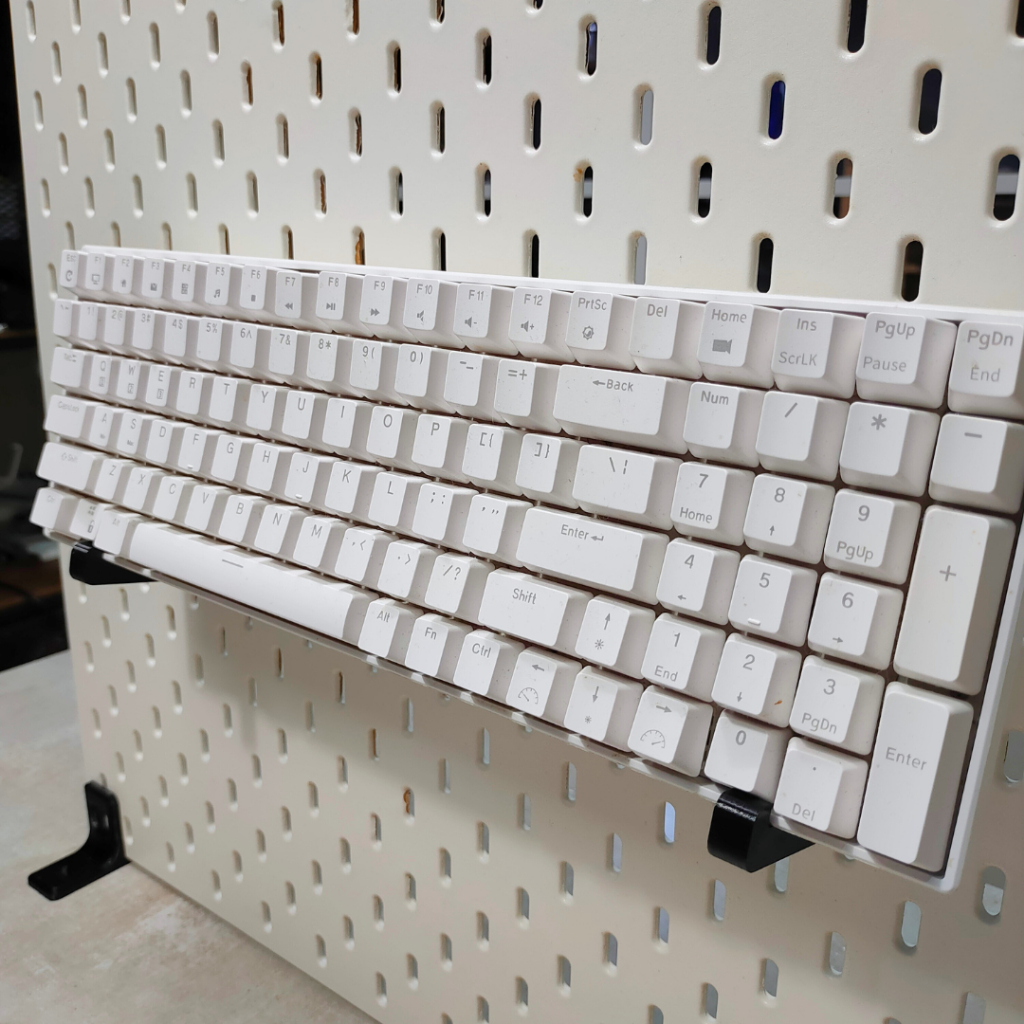 [3D Print] Ikea Skadis Keyboard Mount ขาตั้งคีย์บอร์ด Skadis ที่แขวนคีย์บอร์ดสำหรับสกัวดิส (1 คู่)