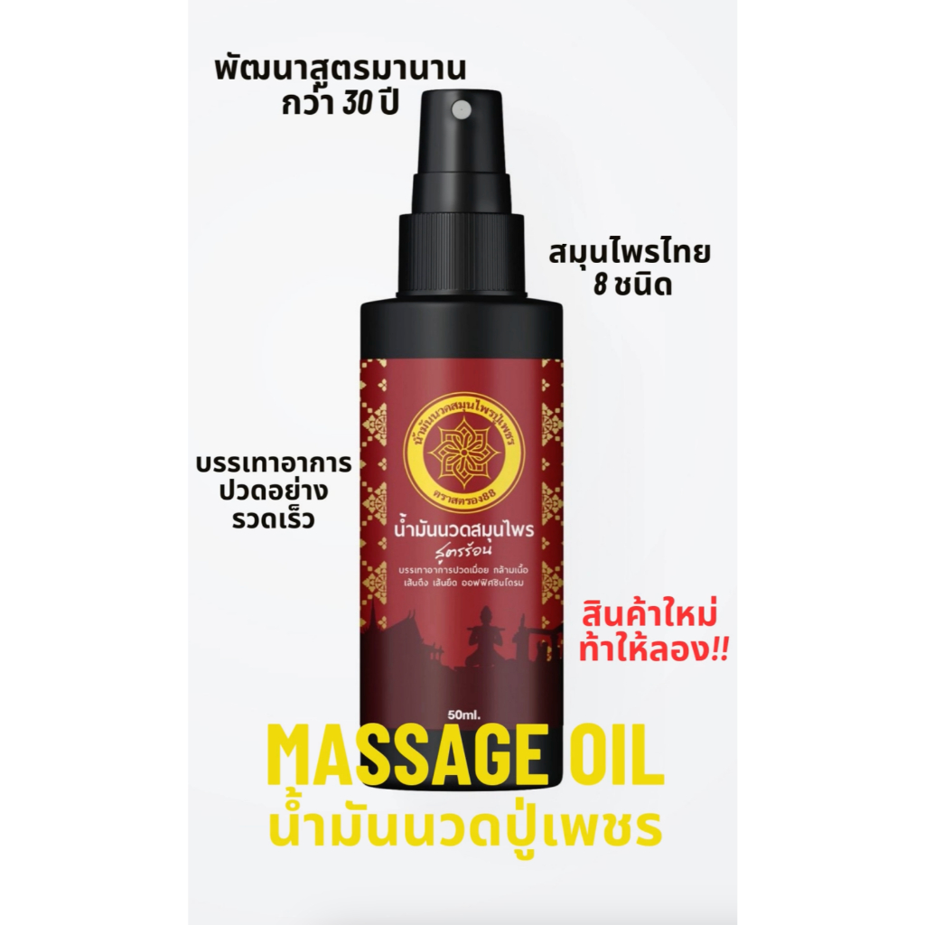 สเปรย์แก้ปวดสมุนไพรไทยกลิ่นหอม