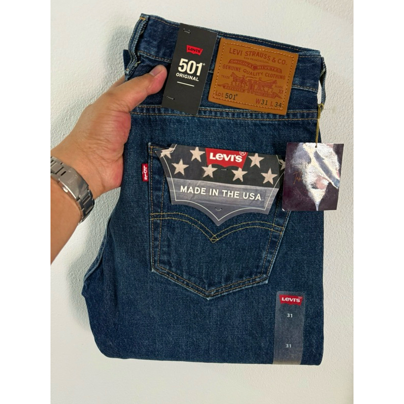 Levi’s 501 premium bigE ริมแดง made in USA Size 31/34 (ขนาดจริงดูตรงรายละเอียดสินค้า)