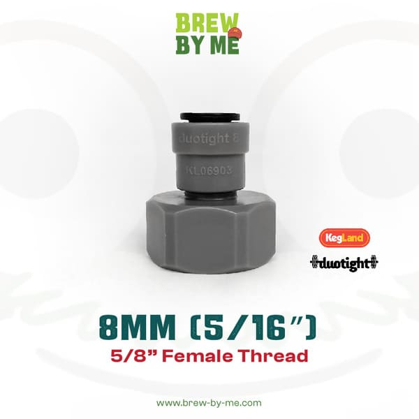 8mm (5/16) Push In to 5/8″ – Duotight