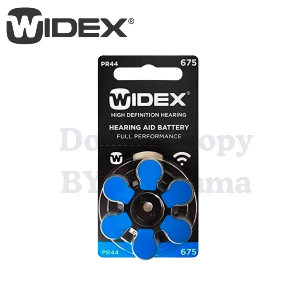 Widex A675 Pr44 ถ่านเครื่องช่วยฟังเบอร์675 สีฟ้า ถ่านสำหรับใส่เครื่องช่วยฟัง แท้ HearingAidBatteries
