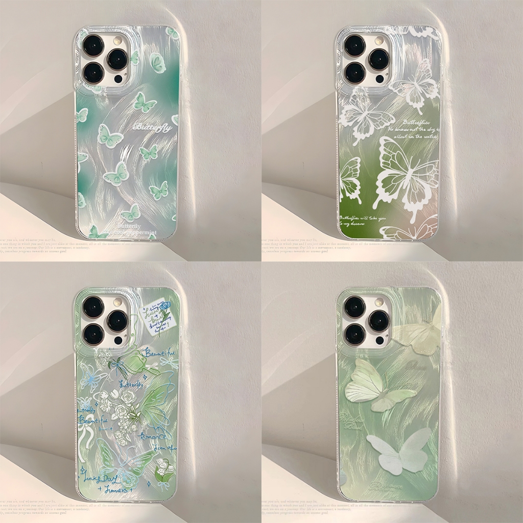 เคส สำหรับ OPPO A79 A60 A18 A38 A57 2022 A9 A5 2020 A17K A16 A15 A58 A77S A77 A54 4G 5G ผีเสื้อ เคสโทรศัพท์ กันกระแทก