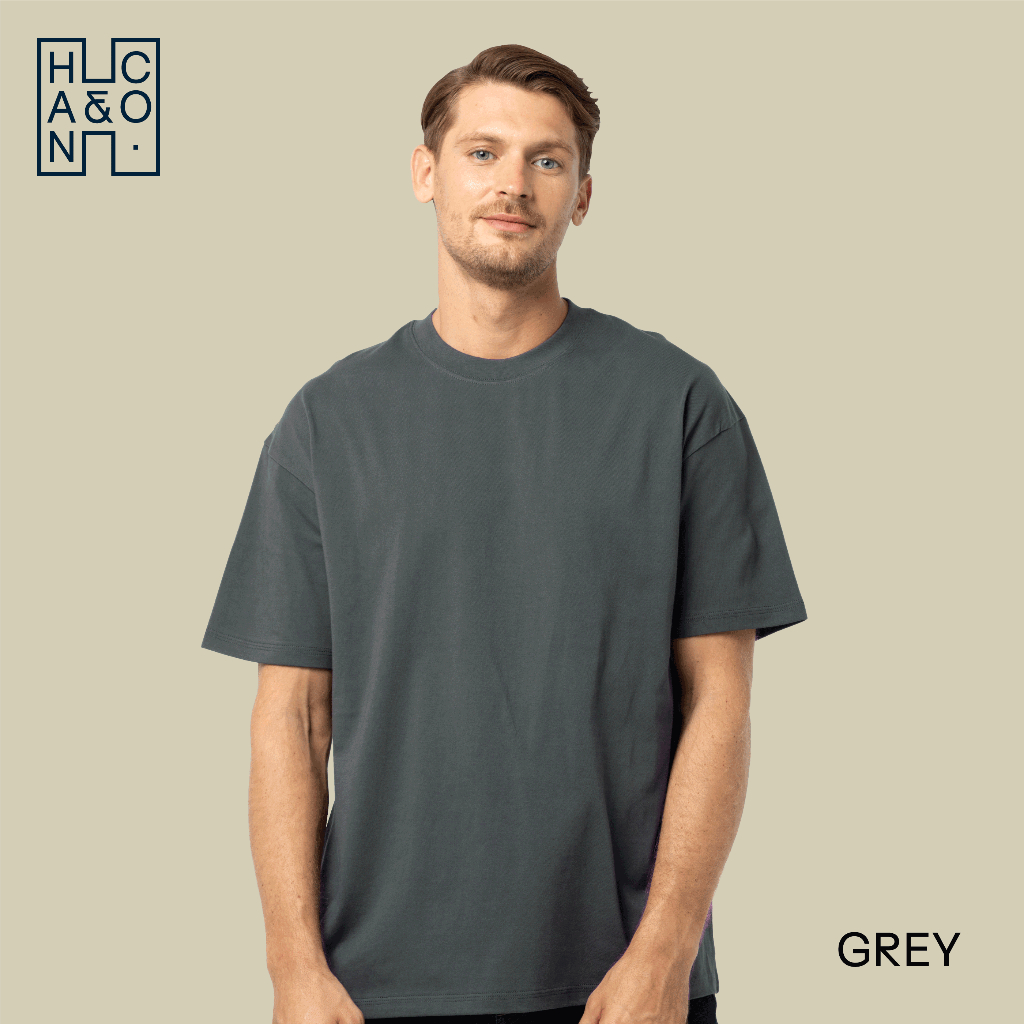 Han&Co. Oversize T-Shirt เสื้อยืดทรงโอเวอร์ไซส์ เสื้อยืดคอกลม ผ้าหนา เนื้อนุ่ม Cotton 100% - รูปที่ 6