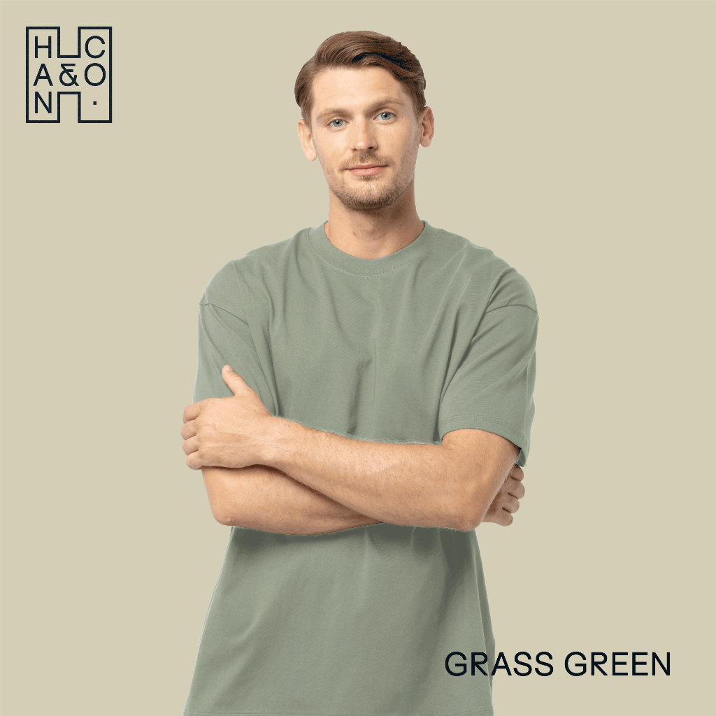 Han&Co. Oversize T-Shirt เสื้อยืดทรงโอเวอร์ไซส์ เสื้อยืดคอกลม ผ้าหนา เนื้อนุ่ม Cotton 100% - รูปที่ 5