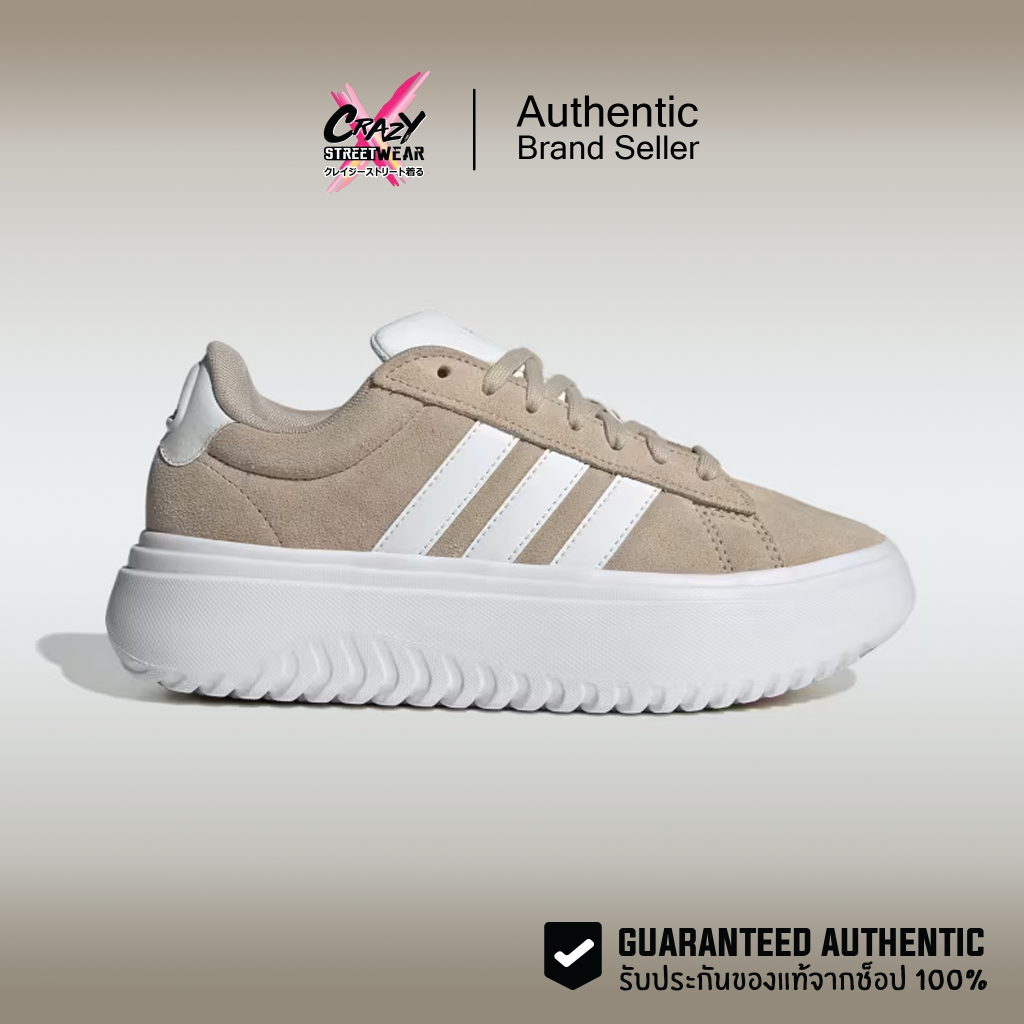 Adidas Grand Court Platform ของแท้ 100% - IH2408 รองเท้าผู้หญิง ลิขสิทธิ์แท้ Adidas รองเท้า Shoes