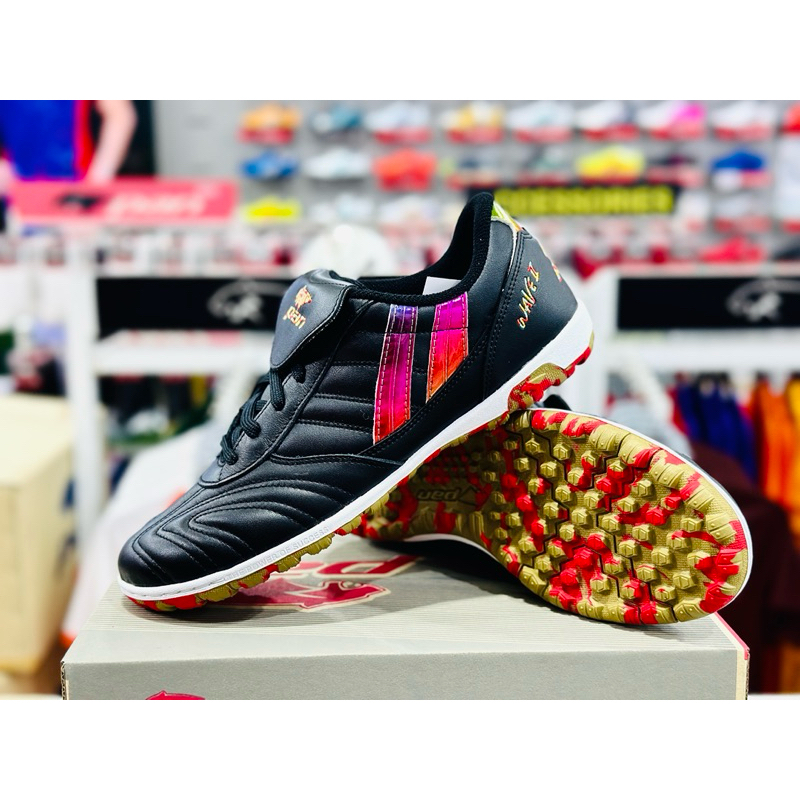 รองเท้าฟุตบอล100ปุ่ม Pan WaveII TURF หนังแท้