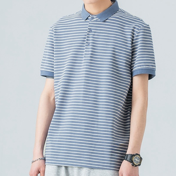 CLIFF เสื้อโปโลผู้ชาย ลาย สื้อคอปก แฟชั่น ชุดคู่รัก เรียบง่าย หล่อ ราคา ถูกที่สุด ดีลบีเคเค แกลเลอรีภาพที่ 6