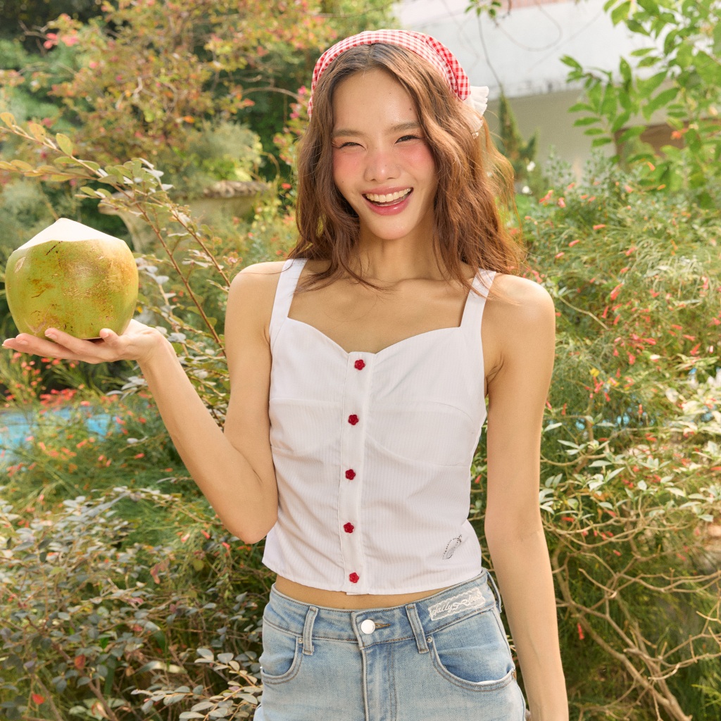 DAILYLOOK.SM --- Shimmer top เสื้อสายเดี่ยวผ้าลายทาง - รูปที่ 2