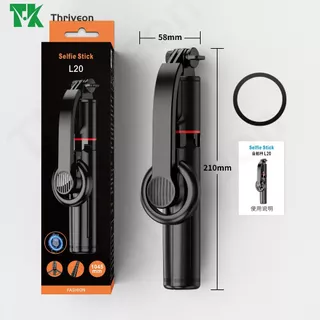 Magnetic Tripod for Phone ไม้เซลฟี่ ขาตั้งกล้อง แบบ MagSafe รีโมทเชื่อมต่อไกลถึง 10 ม ต่อไฟไลฟ์สด ถ่ายวีดีโอ Vlog