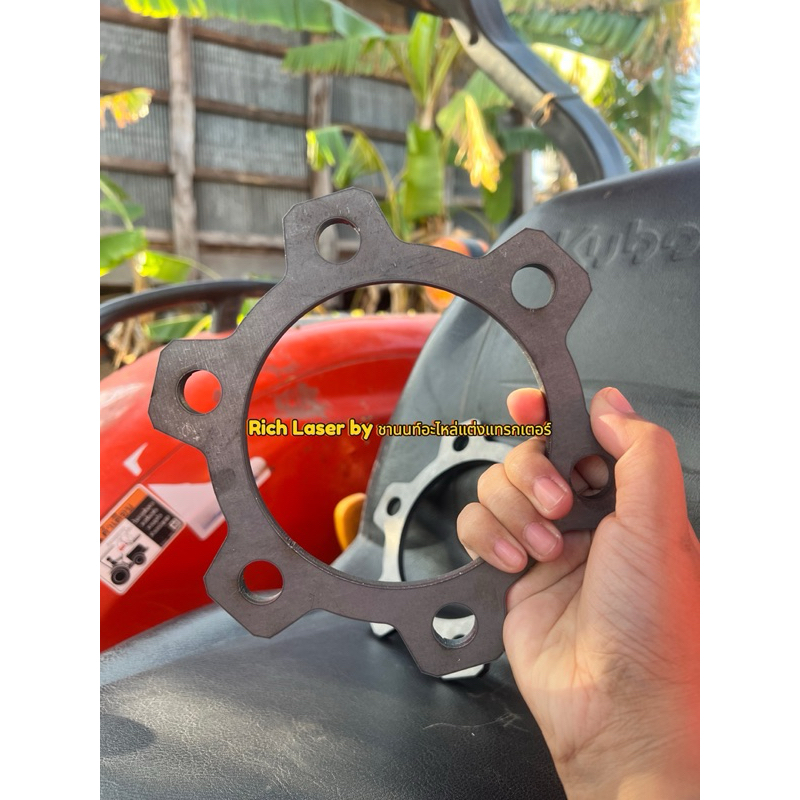 เพลทกลับล้อรถไถคูโบต้า รุ่น L ใส่ได้ ราคาต่อ 1 ชุด หรือ 2 ชิ้น #รถไถคูโบต้า ขายเป็นชุด ใช้สลับล้อซ้ายขวา - รูปที่ 2