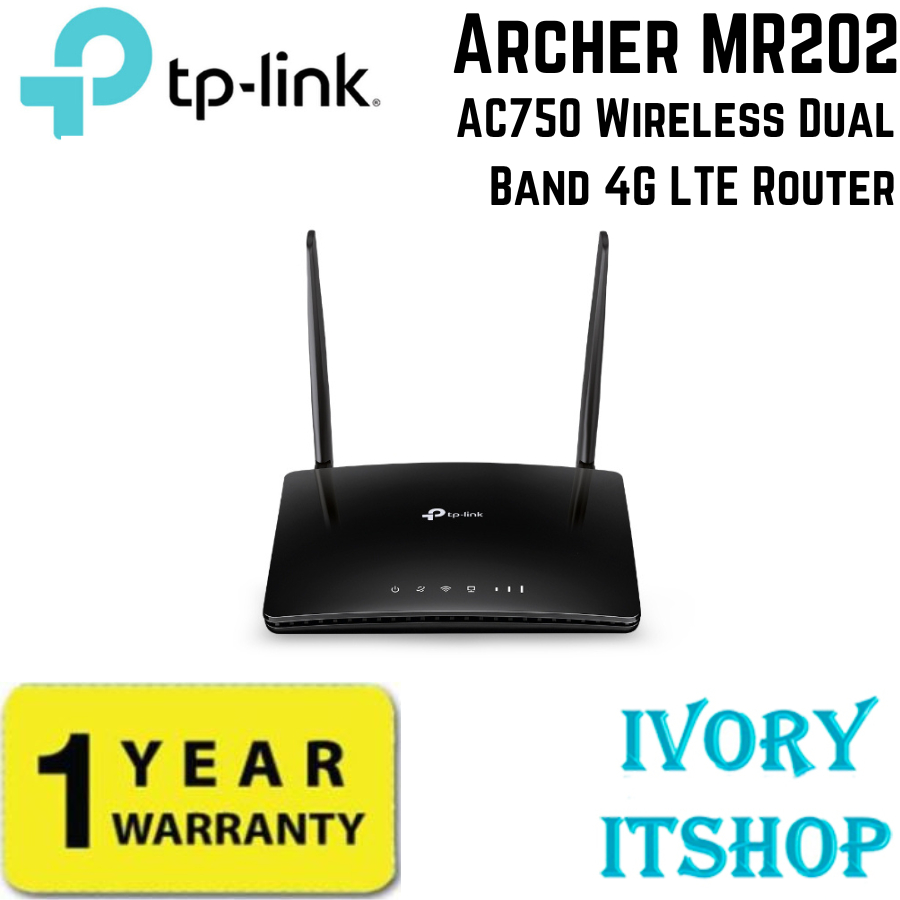 Tp Link Archer MR202 AC750 Wireless Dual Band 4G LTE Router