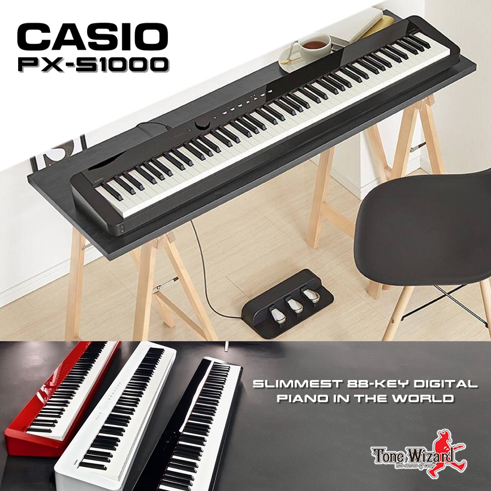 Casio Collection รุ่น Digital Piano PX-S1000 เปียโนไฟฟ้า ดิจิตอลเปียโน คีย์บอร์ด (32000)