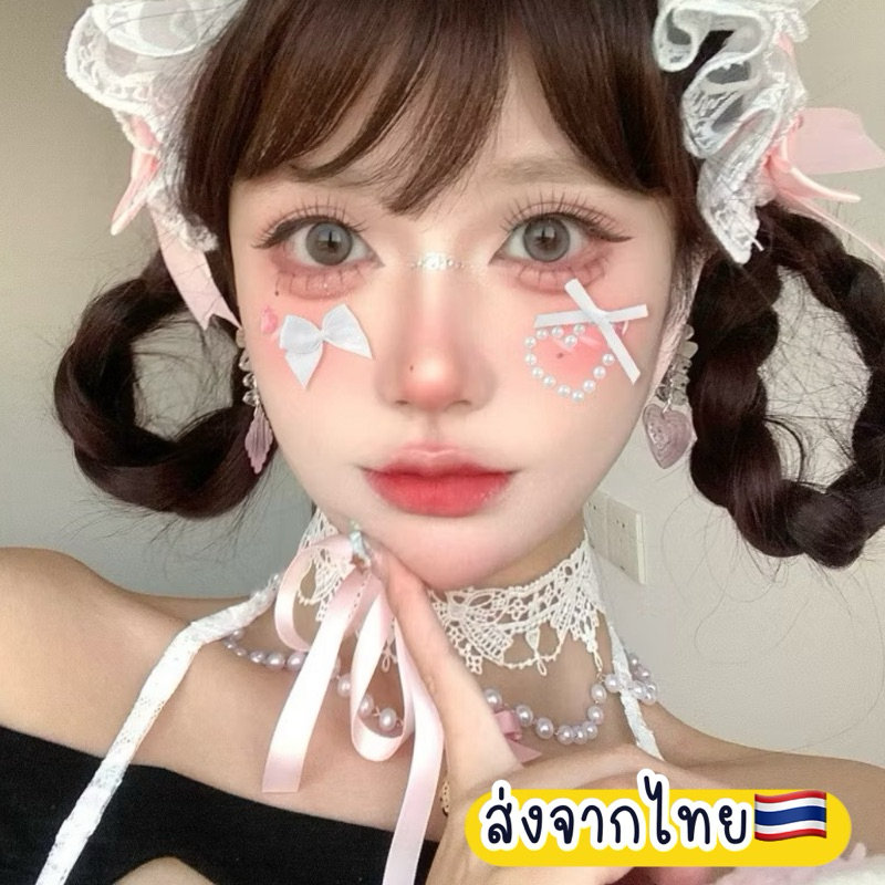 เพชรติดหน้า โบว์ติดห้า หัวใจติดหน้า ดาวติดหน้า 🇹🇭ส่งจากไทย สติกเกอร์เพชรติดหน้า