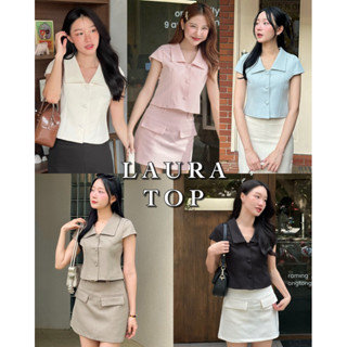 imily.style : Laura top (เฉพาะเสื้อ) พรีบางไซส์แจ้งในรายละเอ…