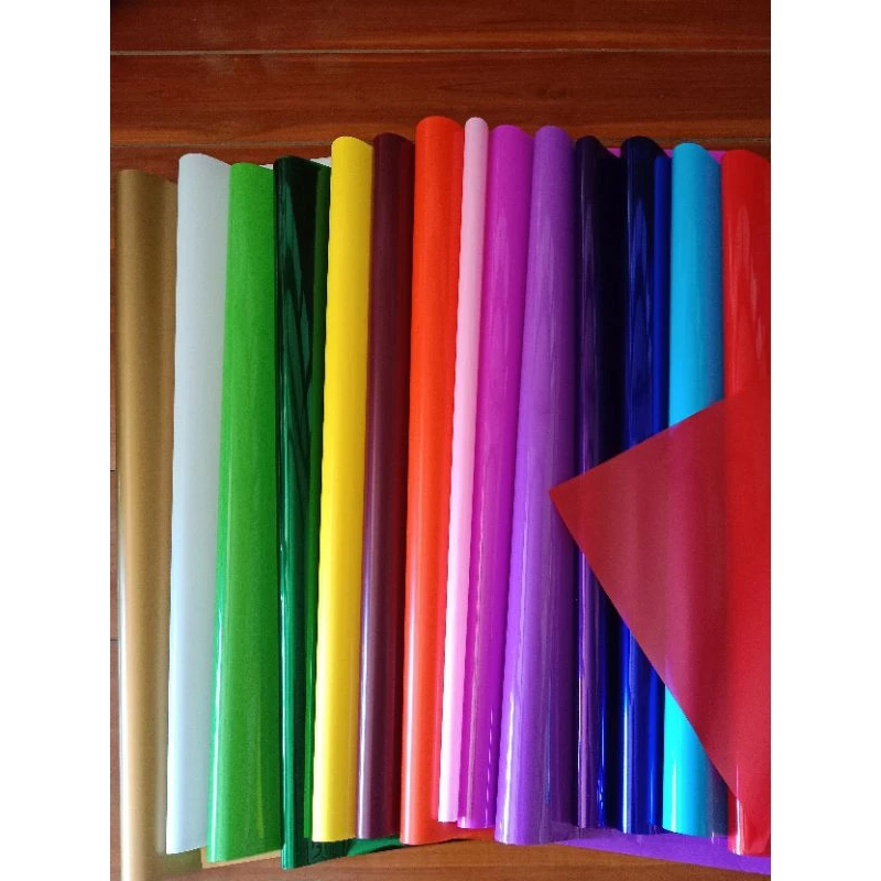กระดาษแก้วห่อช่อดอกไม้สีสวยๆ