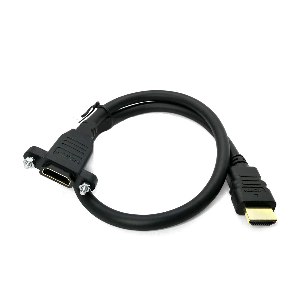 สายเคเบิลอะแดปเตอร์ HDMI ตัวผู้ เป็น HDMI ตัวเมีย 30 ซม. พร้อมรูสกรู 2 รู - รูปที่ 2