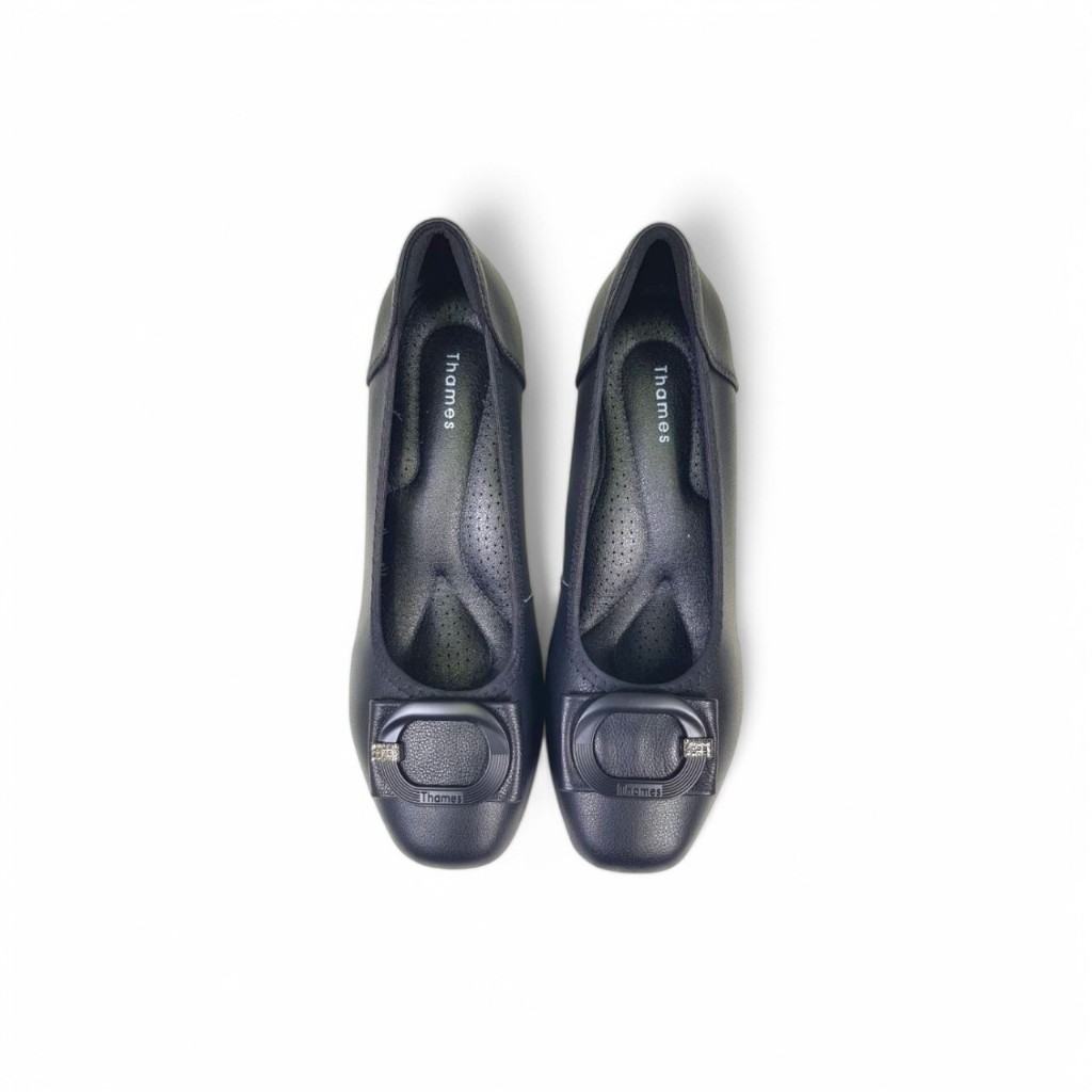 Thames(เทมส์) รองเท้าคัชชู รองเท้าส้นก้อน Shoes-TH41104