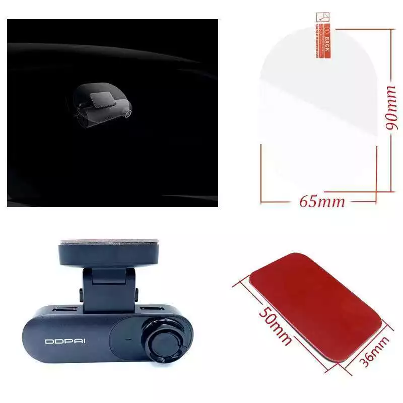 DDPAI mini3 mini5 mola N3 Z40 Z50 N1 dual 3M สติกเกอร์ไฟฟ้าสถิตทนความร้อน 3M กาวสําหรับ Dashcam (จัดส่งตลอด 24 ชั่วโมง) thumbnail 8