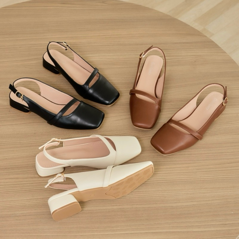 Gordinary Ellen คัทชูเรียบรัดส้น Size 36-40 (A37-91)
