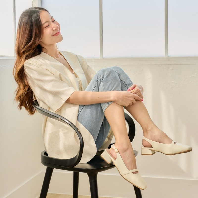 Gordinary Ellen คัทชูเรียบรัดส้น Size 36-40 (A37-91)