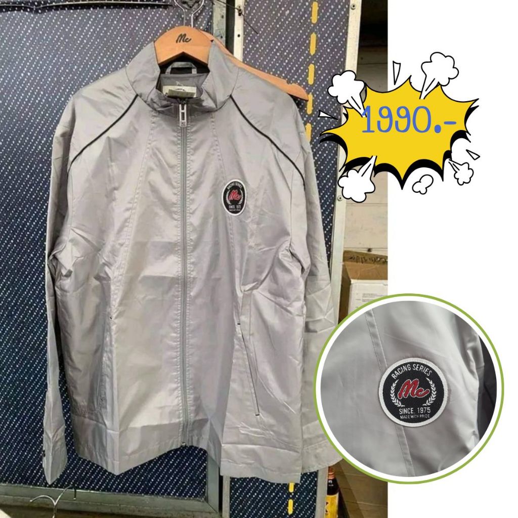Mc jeans แท้ 100 % MJMP035  งานใหม่จากโรงงาน เสื้อแจ็คเก็ต Unisex แขนยาว   ฿1,995.00