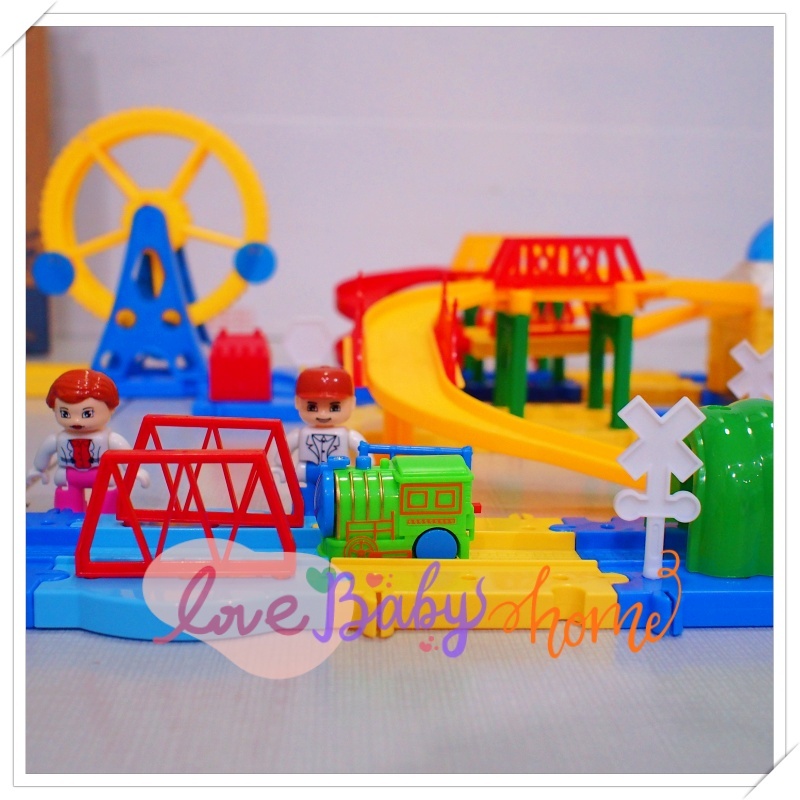 ชุดรถรางสำรวจสวนสนุก ชิงช้าสวรรค์ Explorer Fantasy Playland