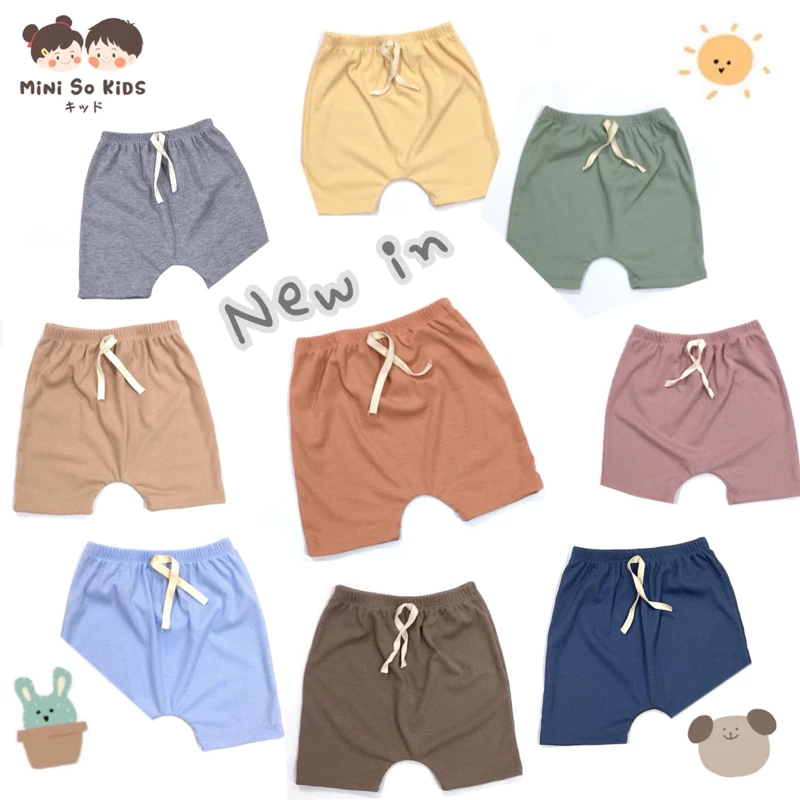 New item‼️กางเกงก้นป่องขาสั้นเด็ก👦🏻👧🏻