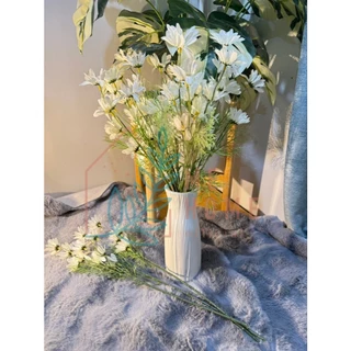 🌼 ดอกเดซี่ปลอม 1 ก้าน มี 5 ดอก สำหรับตกแต่งบ้าน ดอกไม้ปลอม ดอกไม้🏡