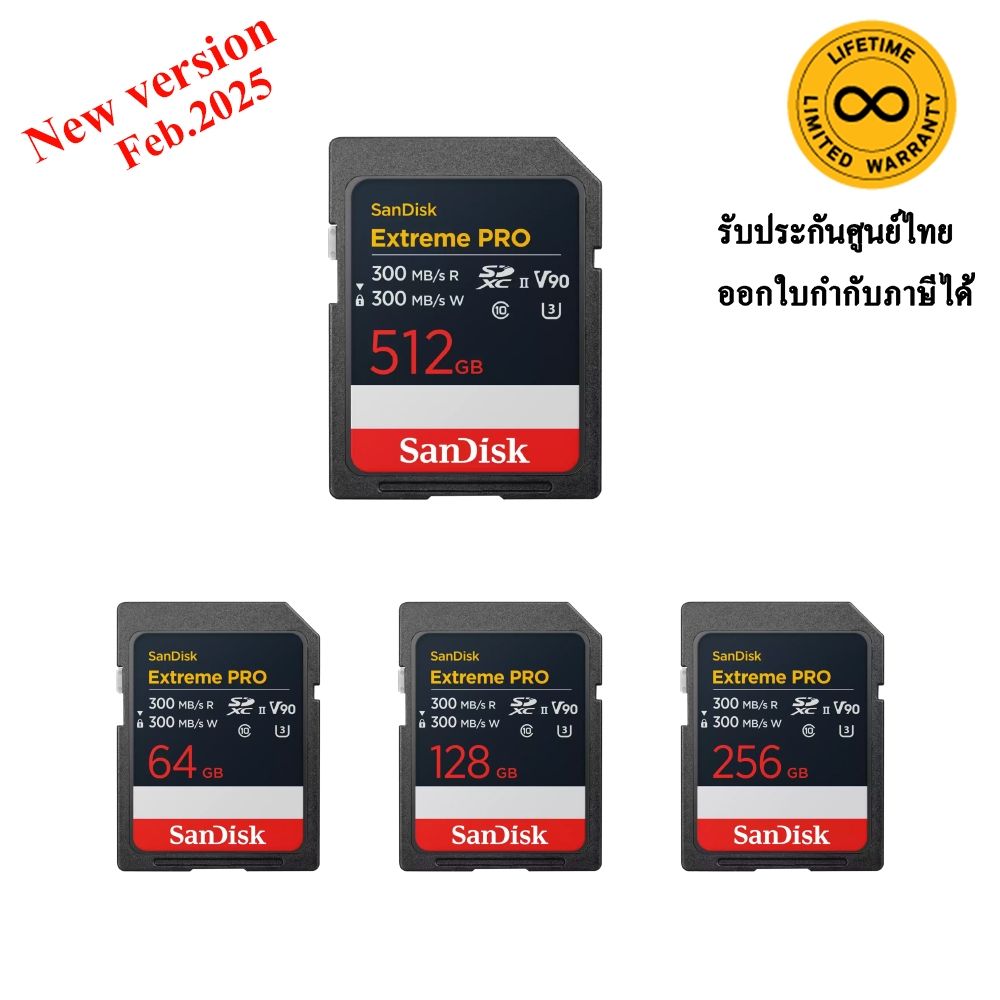 SanDisk Extreme Pro SD card UHS-II V90 ,64/128GB