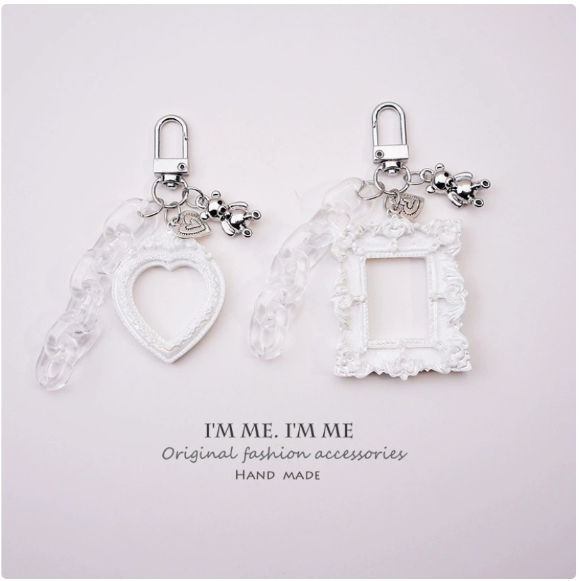 พวงกุญแจ จี้กรอบรูป (พร้อมส่งจากไทย)