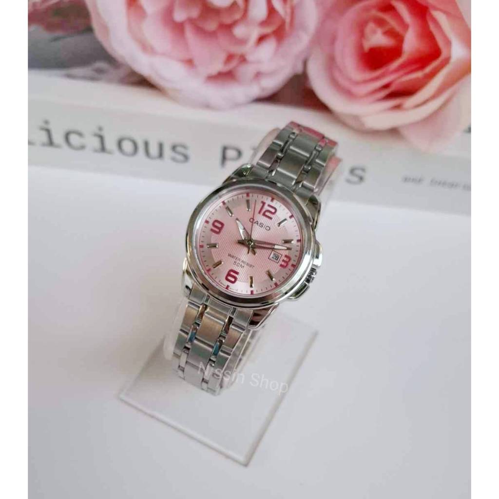 นาฬิกา Casio รุ่น LTP-1314D-1A ,LTP-1314D-5A นาฬิกาผู้หญิงสายแสตนเลส กันน้ำ 50 m. - ของแท้ 100% รับประกัน 1ปี
